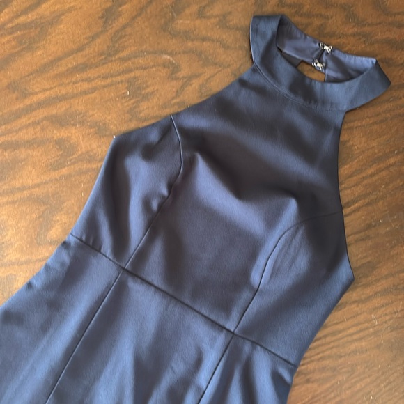 BHLDN Juliana High-Neck Side-Slit Stretch Crepe Maxi Dress - Picture 5 of 9